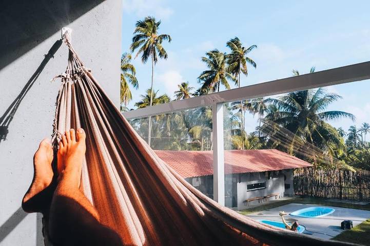 Pousadas para 2 pessoas, com jardim e vista e ainda piscina and piscina infantil, com animais de estimação em Porto da Rua
