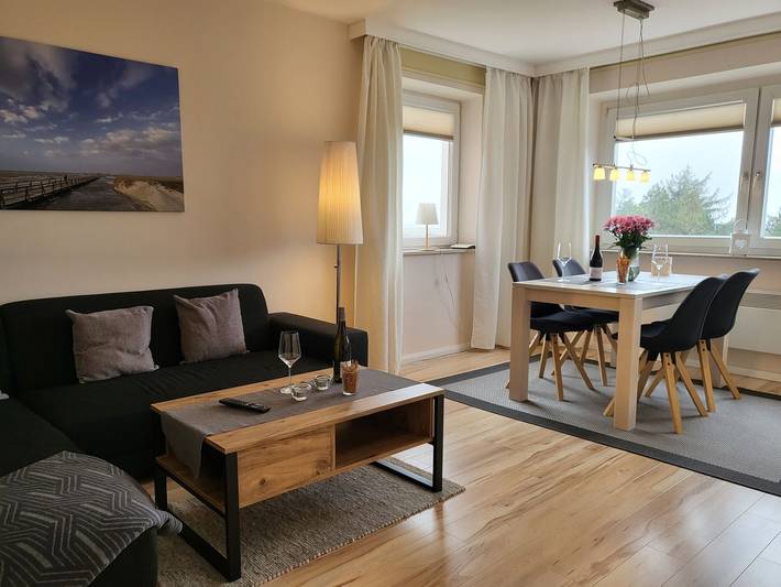 Ferienwohnung für 3 Personen, mit Seeblick und Ausblick sowie Garten in St. Peter-Ording - 2