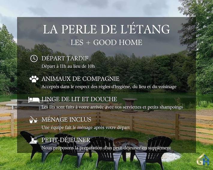 Chalet pour 9 personnes, avec jardin ainsi que vue et vue sur le lac, animaux acceptés dans le Nord-Pas-de-Calais - 3