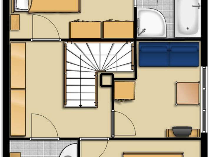 Ferienhaus für 6 Personen, mit Garten und Terrasse auf Langeoog - 3