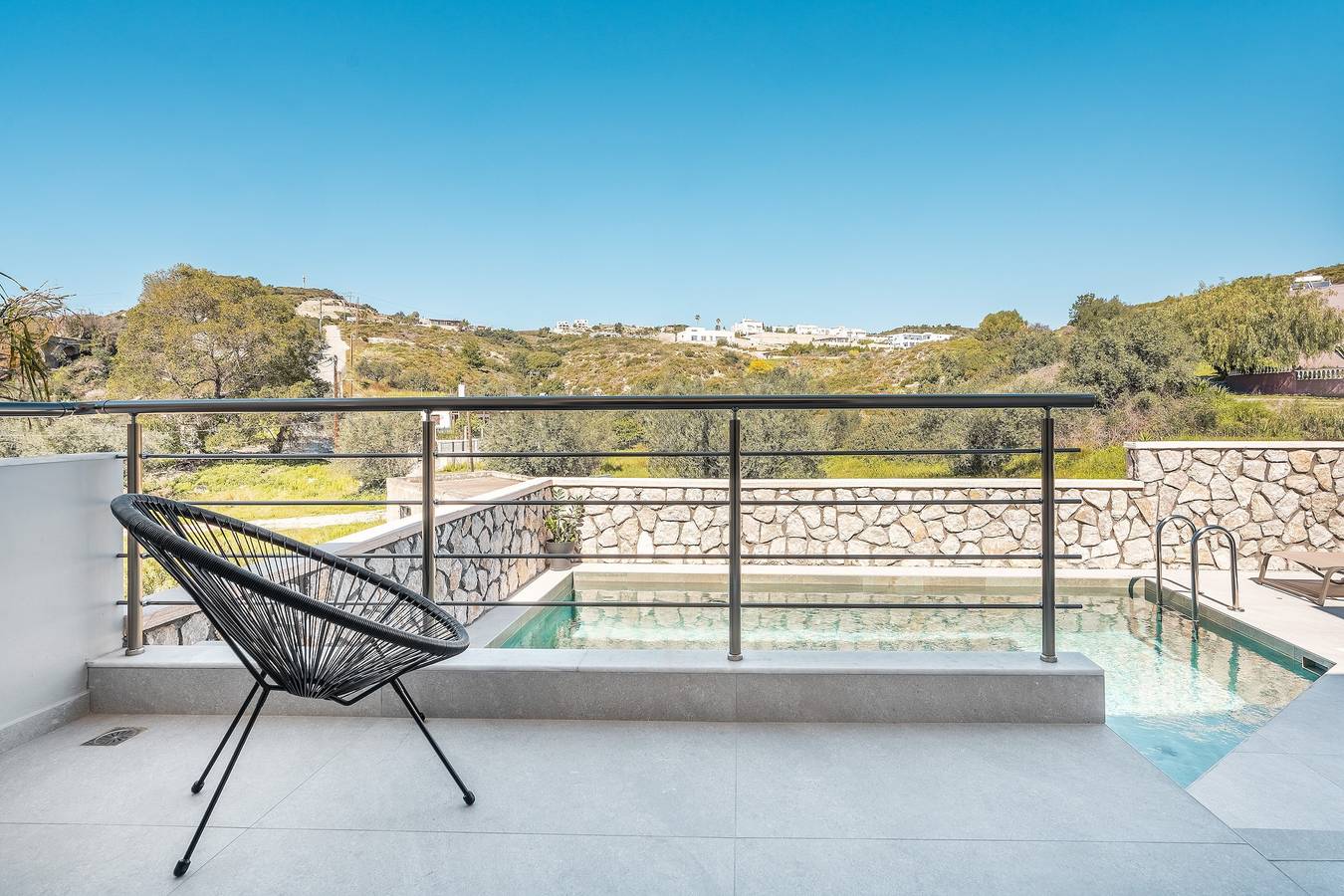 Villa "Eldorado Luxury" mit Bergblick, privatem Pool und Wlan in Afantou, Rhodos