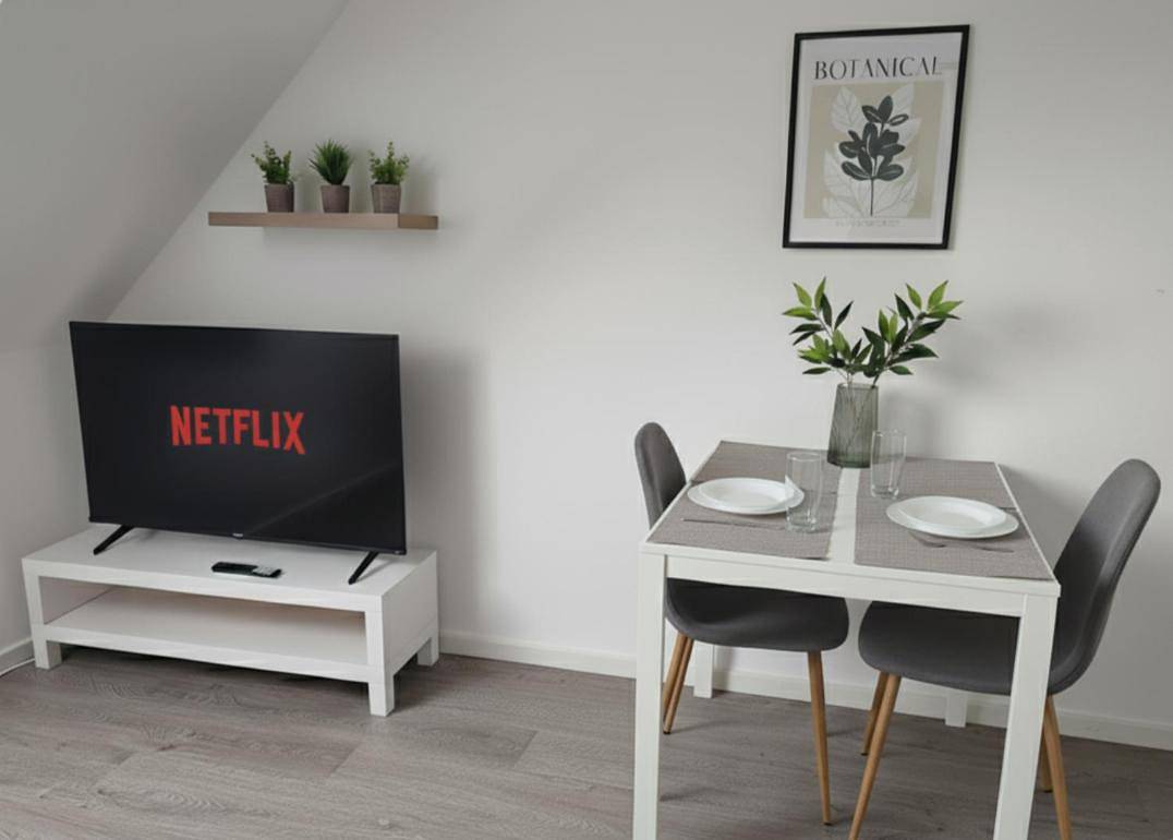 Ganze Wohnung, Bruchsal Business Apartment - Schreibtisch - Smart-Tv in Bruchsal, Kraichgau