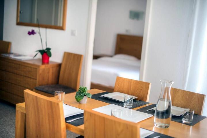 Appart’hôtel pour 6 personnes, avec jardin et sauna, animaux acceptés