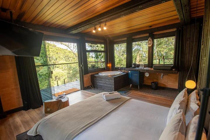 Casa de huéspuedes para 2 personas, con vistas además de jardín y terraza, Se admiten mascotas en Brasil