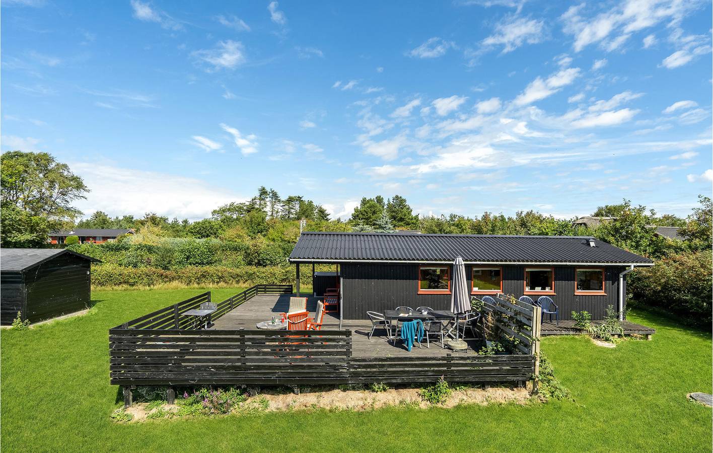 Ferienhaus für 4 Personen mit Terrasse in Stauning, Ringkøbing Fjord