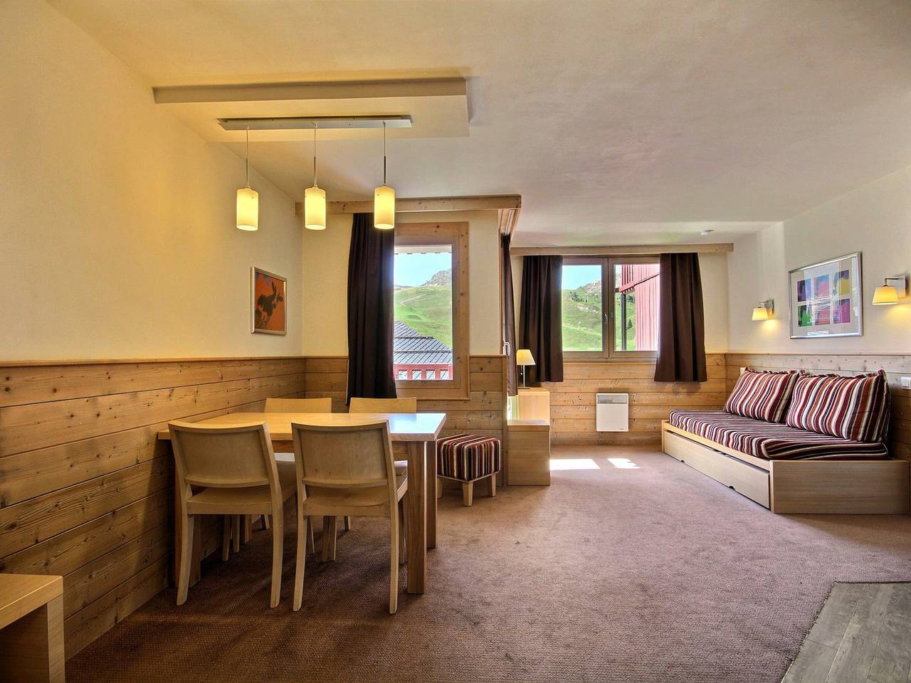 Ganze Wohnung, Große Wohnung für 6 Personen mit Aussicht, in der Nähe der Pisten in Belle Plagne, La Plagne-Tarentaise