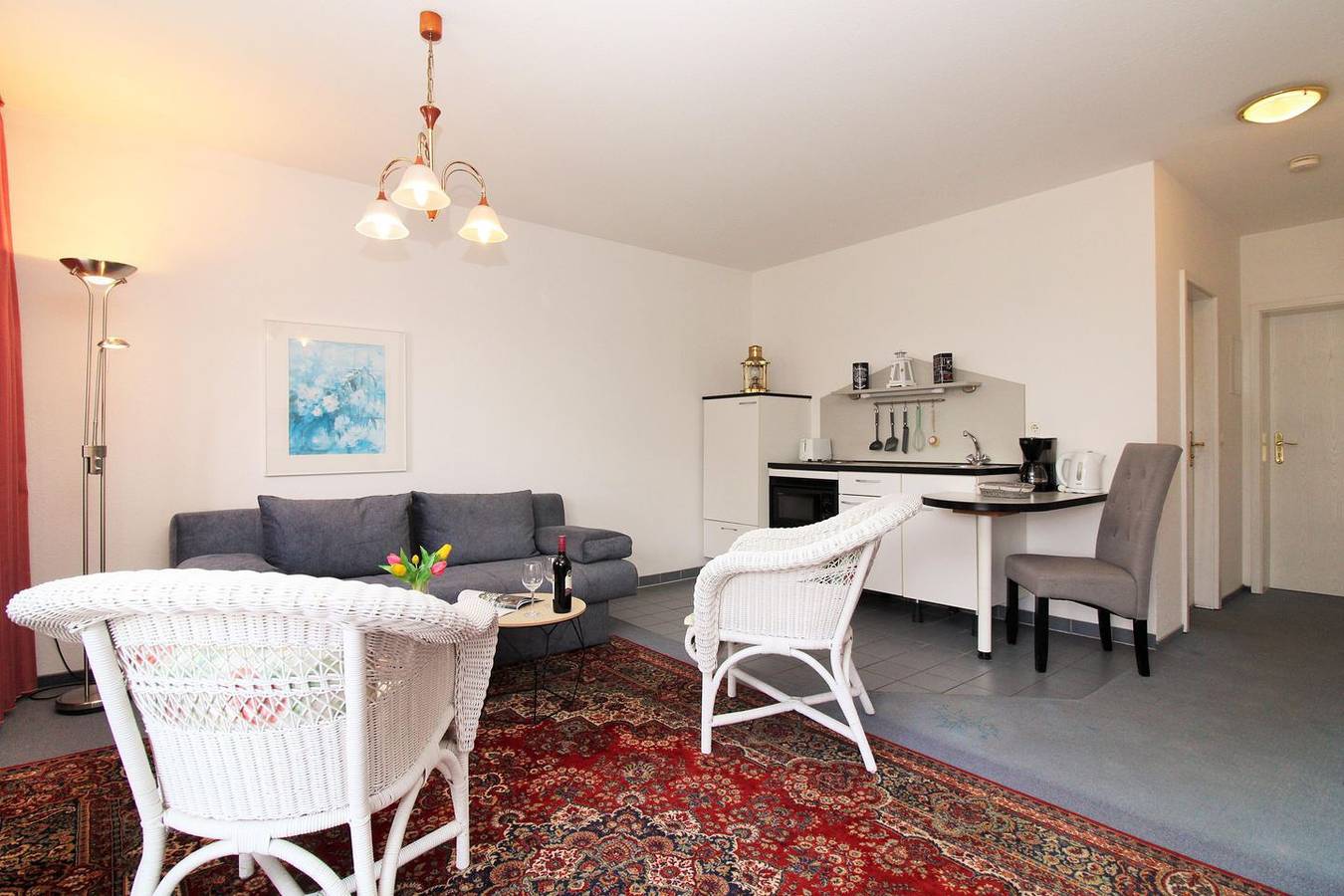 Ganze Wohnung, Res. Wischuer We 22: freundliche und helle 2-Zimmer-Fewo mit Balkon in Wischuer, Biendorf