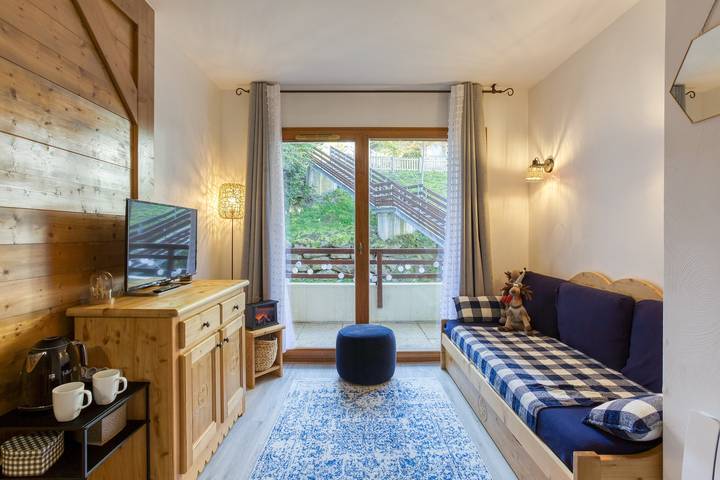 Vakantiewoning voor 4 personen, with Balkon and Zwembad as well as Sauna in Le Corbier