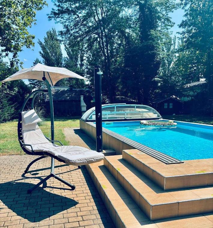 Villa für 10 Personen, mit Garten und Pool am Balaton