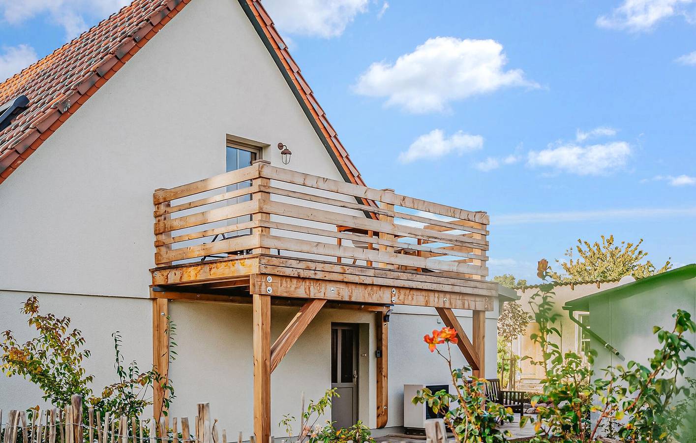 Rückzugsort am Strand mit Terrasse, Parkplatz und WiFi in Altwarp, Vorpommern Greifswald