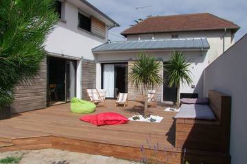 Location de vacances pour 6 personnes, avec jardin et terrasse dans Plage Saint-Martin