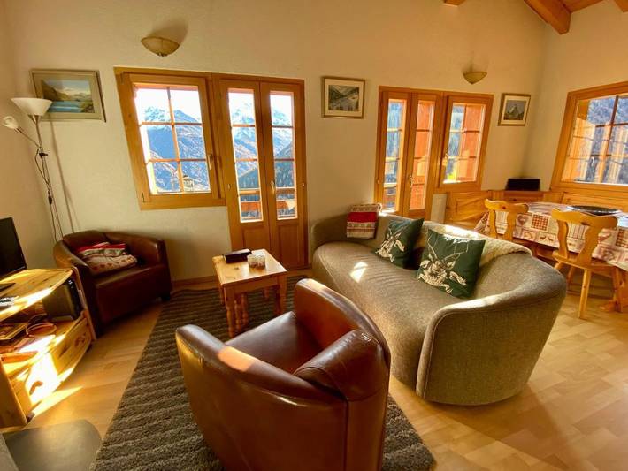 Chalet für 5 Personen, mit Balkon und Terrasse sowie Garten in Anniviers