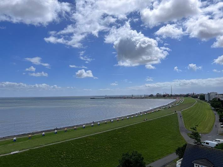 Ferienwohnung für 4 Personen, mit Meerblick und Balkon sowie Pool und Sauna in Cuxhaven (Stadt)