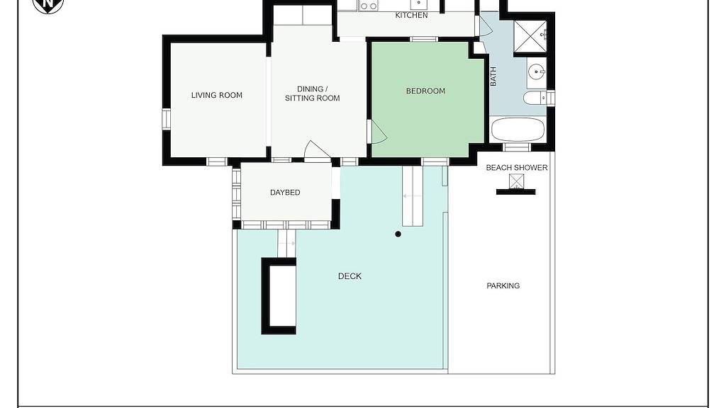 Atlantis: retro beachside couples retreat in Currarong, Jervis Bay