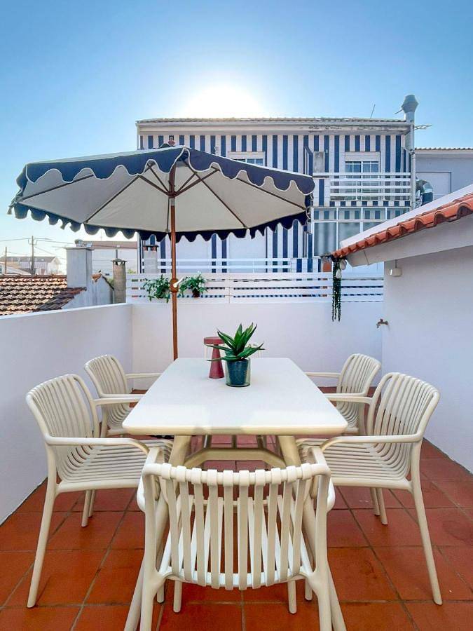 Apartamento de férias para 6 pessoas, com terraço e vista em Costa Nova