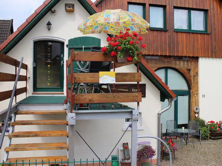 Ferienwohnung für 4 Personen, mit Terrasse und Sauna sowie Garten, kinderfreundlich in Schieder-Schwalenberg