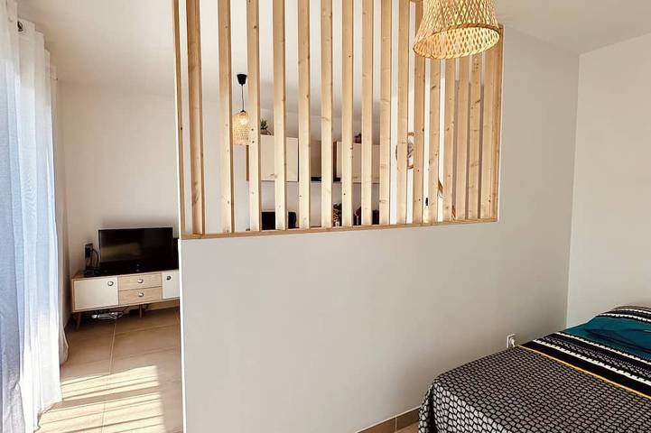 Ganze Wohnung, Studio with separate bedroom. Quiet and close to the sea in Venzolasca, Corte und Umgebung