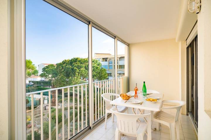 Appartement entier, Appartement de vacances pour 4 personnes avec balcon in Cap d'Agde, Agde
