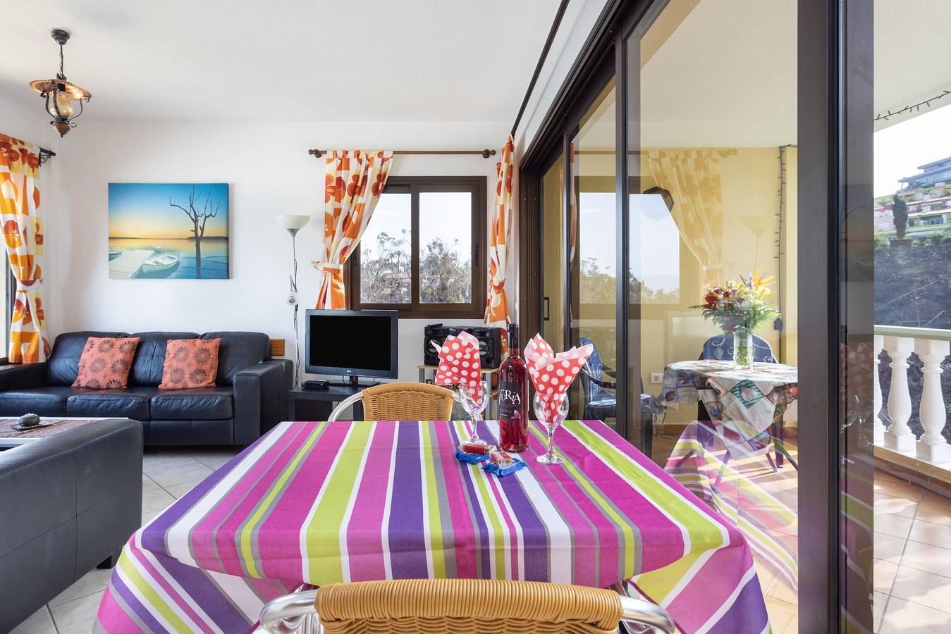 Apartamento vacacional entero, Apartamento de vacaciones para 4 personas con balcón in Lomo Román, Santa Úrsula