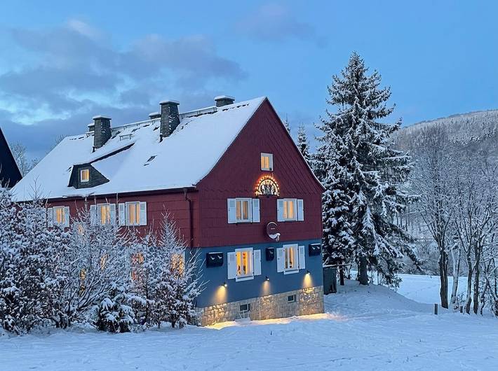Ganze Ferienwohnung, Ski-In Familienwohnung mit Kamin im Erzgebirge in Altenberg, Osterzgebirge