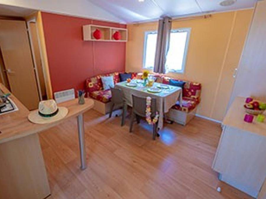 Camping La Pinède en Provence - Mobilheim 8 personen - Lavendel Plus in Mondragon, Vaucluse