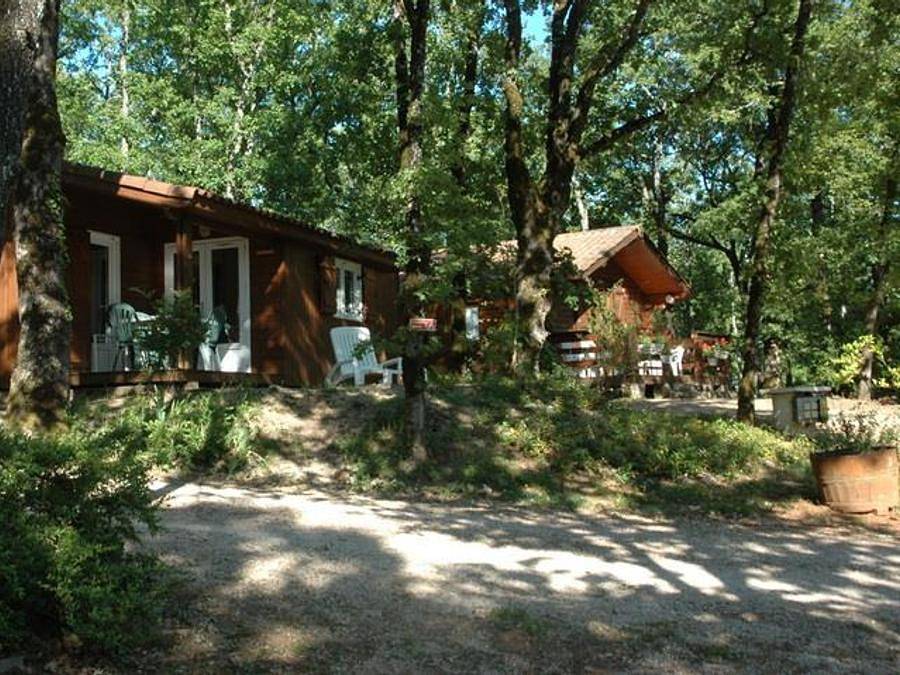 Camping La Truffière - Chalet 4 personas - Chalet 4 plazas in Saint-Cirq-Lapopie, Parque Natural Regional Causses du Quercy
