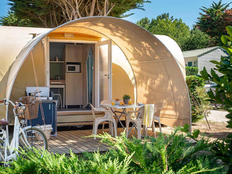 Camping Romanée - Campiotel des Dunes   - Bungalow de lona 4 personas - Tienda confort 2 habitaciones in Ars-en-Ré, Isla de Ré