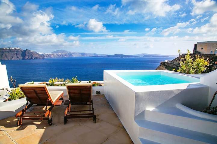 Holiday rental for 6 people, with hot tub and garden, with pets in Oia