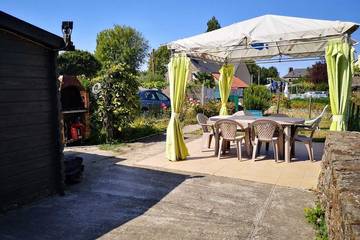 Gîte pour 6 personnes, avec jardin et balcon à La Fresnais