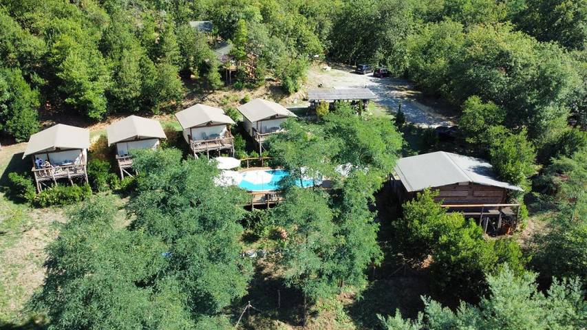 Zelt für 4 Personen, mit Pool und Ausblick sowie Garten, mit Haustier in der Toskana - 4