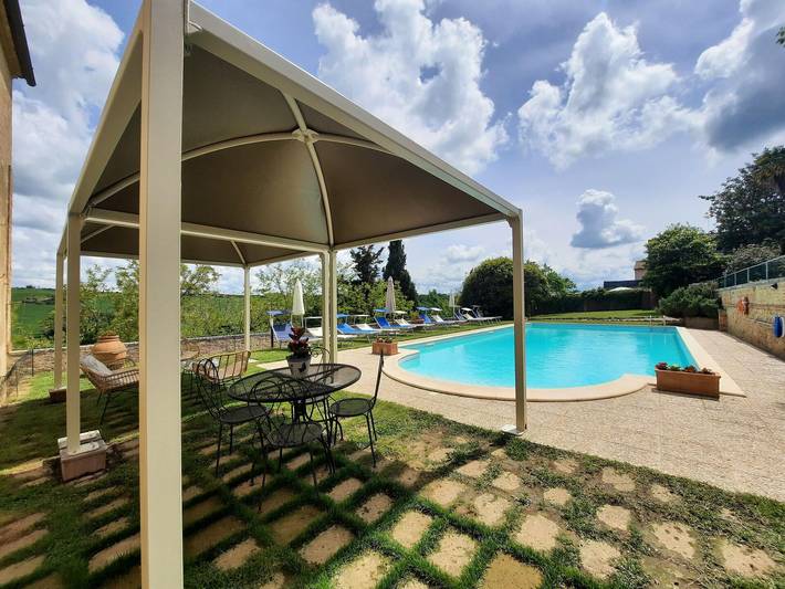 Villa pour 14 personnes, avec terrasse et jardin dans Val d'Orcia - 4