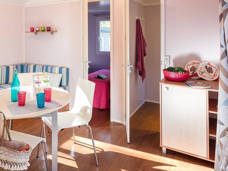 Camping Domaine de La Yole - Mobilhome 6 personas - Classic | 2 Dormitorios | 4/6 Pers | Terraza elevada | Aire acondicionado in Vendres, Côte d'Améthyste