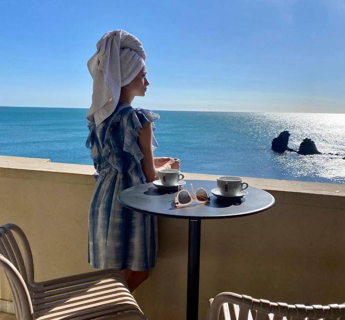 Hôtel pour 2 personnes, avec Balcon ainsi que Terrasse et Vue dans La plagette (Cap d'Agde)