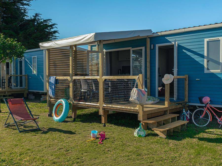Camping Les Beaupins - Mobilheim 4 personen - Select Tv Lv Clim Plancha - 2 Schlafzimmer - 4 Personen in Saint-Denis-d'Oléron, Côte de Beauté