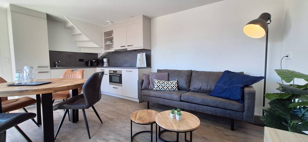 Ferienhaus für 4 Personen, mit Balkon/Terrasse und Terrasse sowie Sauna