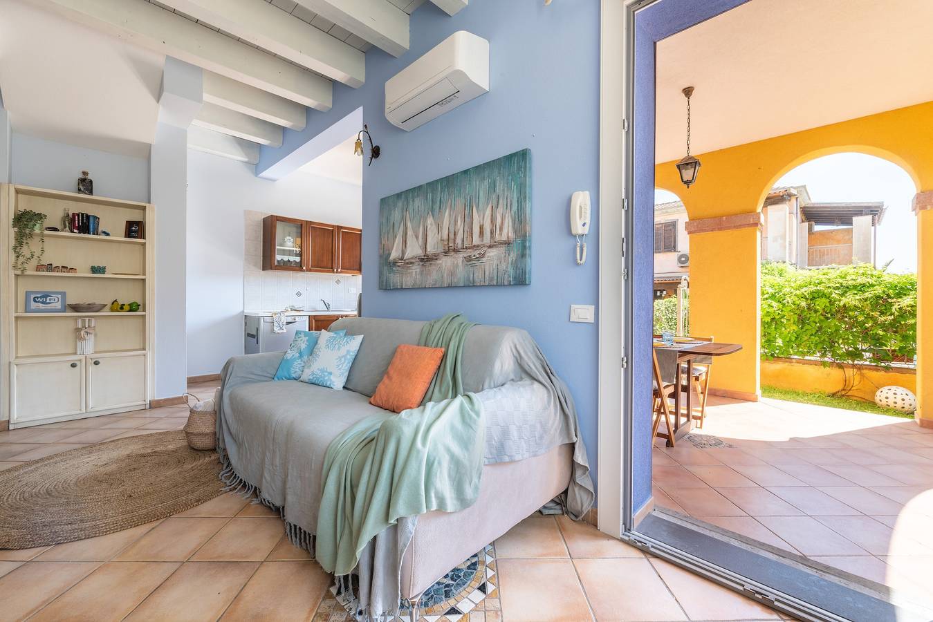 Vakantiehuis "Alloggio Poseidone" in het beschermde zeegebied met Wi-Fi in Crabonaxa/Villasimius, Villasimius