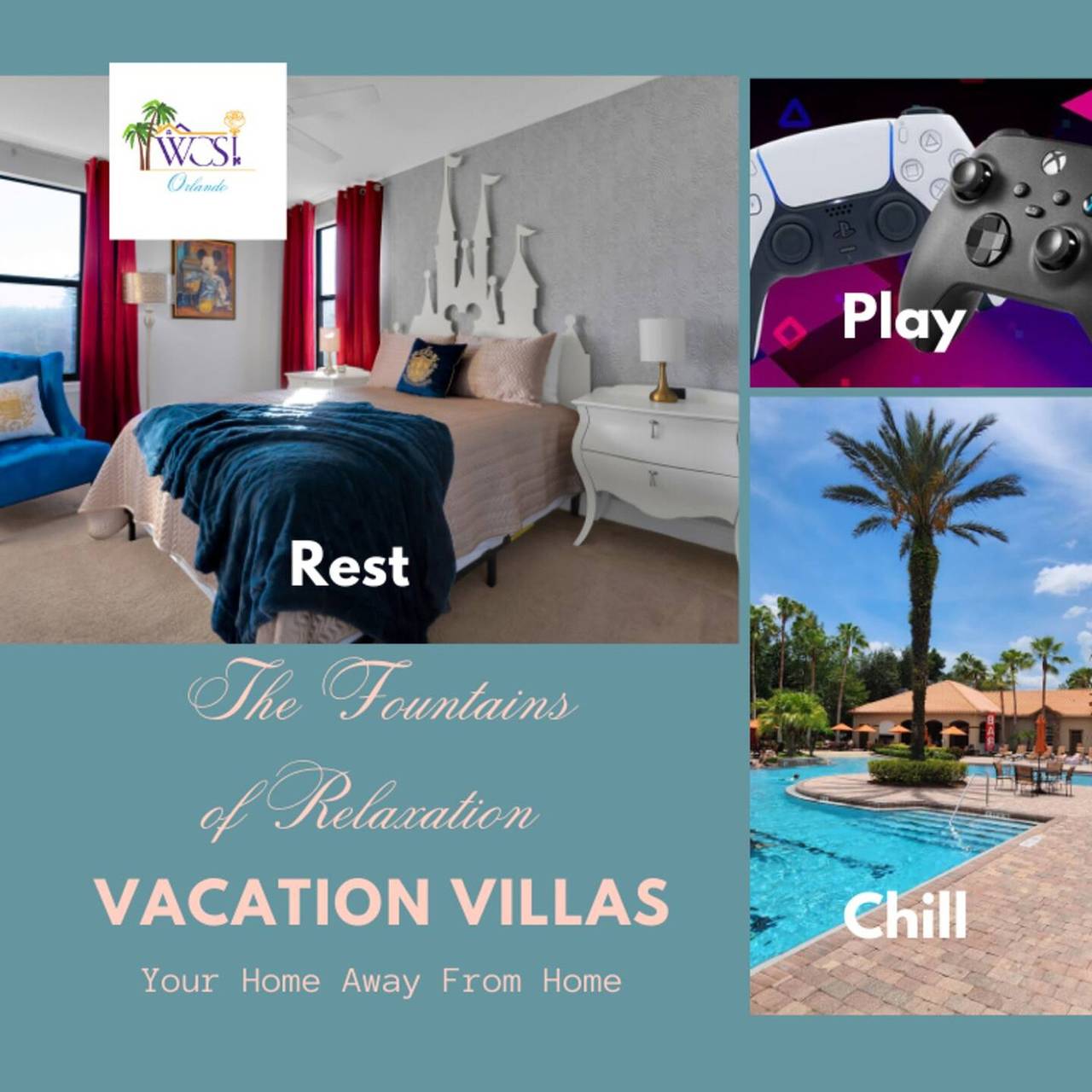 Entire apartment, The Fountains Deluxe at Championsgate! in ChampionsGate, Four Corners