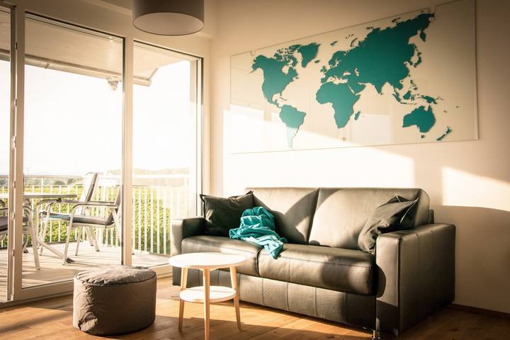 Ferienwohnung für 4 Personen, mit Balkon und Garten sowie Sauna in Kaiserstuhl