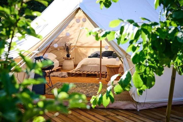 Camping für 6 Personen, mit Terrasse und Garten auf Fünen