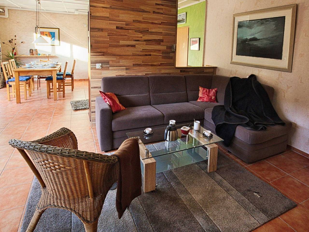 Appartement entier, Maison de vacances 'Barrierefreie Ferienwohnung' avec terrasse privée, jardin privé et Wi-Fi in Görmin, Vorpommern Greifswald