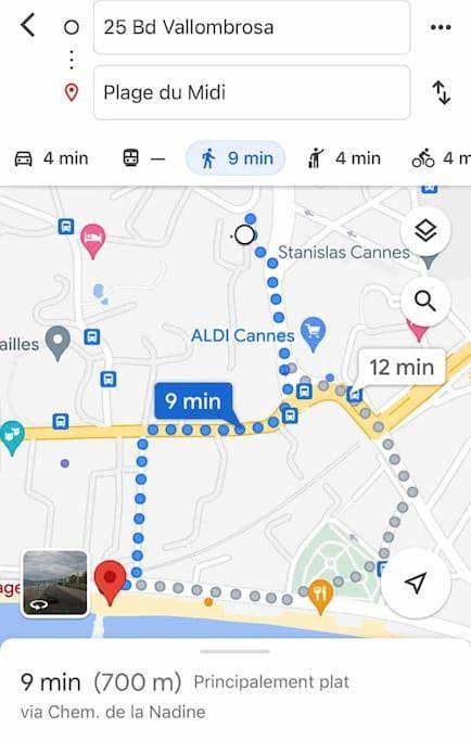 Gîte pour 6 personnes, avec vue et terrasse dans Chateau Et Parc Vallombrosa Cannes - 4