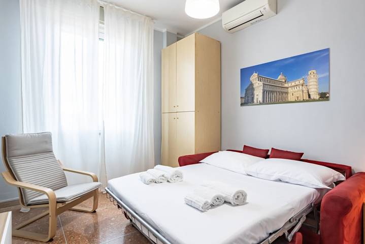 Apartamento entero, Apartamento de vacaciones para 5 personas con balcón/terraza in Pisa, Costa de la Maremma