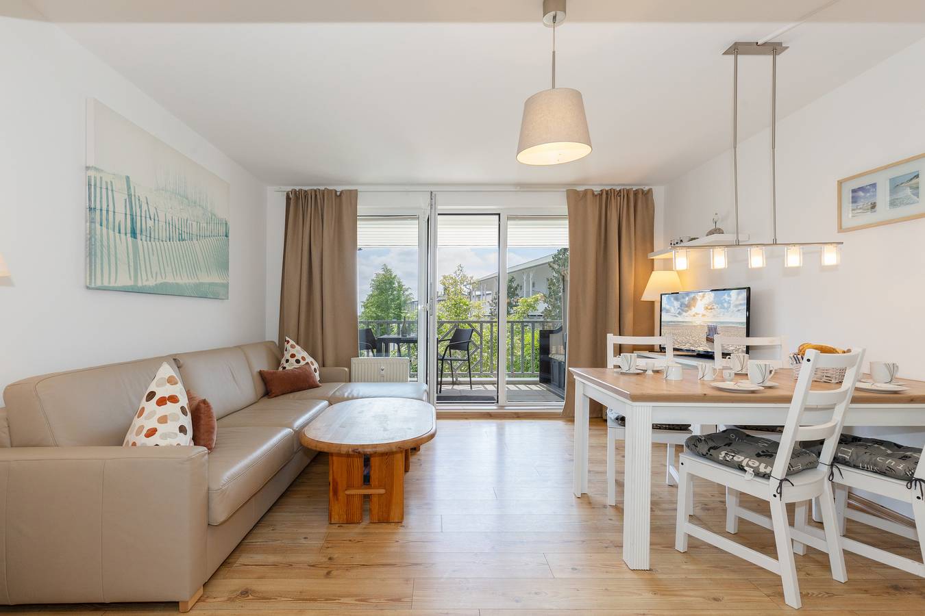 Appartement de vacances entier, Appartement de vacances pour 3 personnes avec balcon in Göhren, Région de Rügen