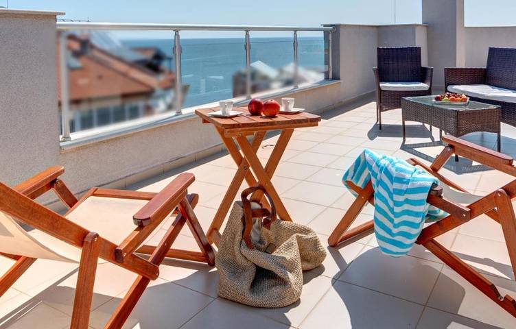 Hotel für 2 Personen, mit Balkon und Terrasse sowie Ausblick