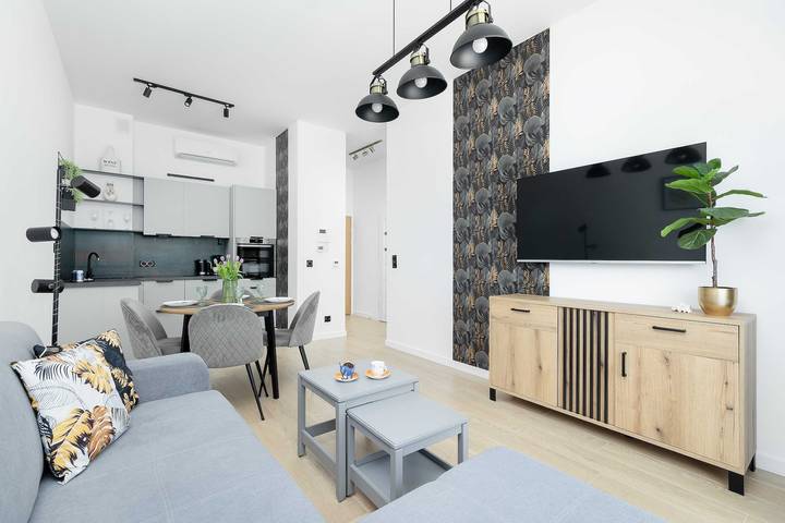 Apartament wakacyjny dla 4 osób, z balkon/ taras, Dla rodziny w Mrzeżyno