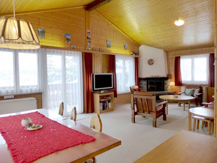 Ferienhaus für 6 Personen, mit Balkon und Terrasse sowie Garten und Ausblick im Wallis - 3