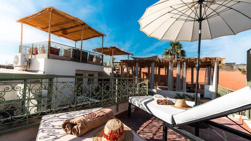 Riad pour 2 personnes, avec vue et jardin à Marrakech