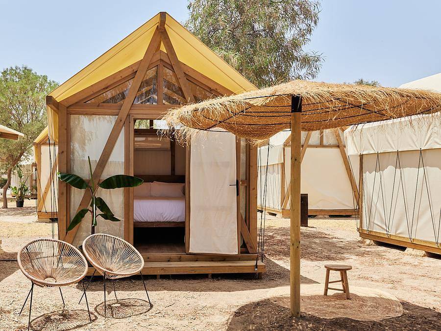 Camping Taiga Almeria Playa - Safarizelt 2 personen - Palmeral in Palomares, Cuevas del Almanzora