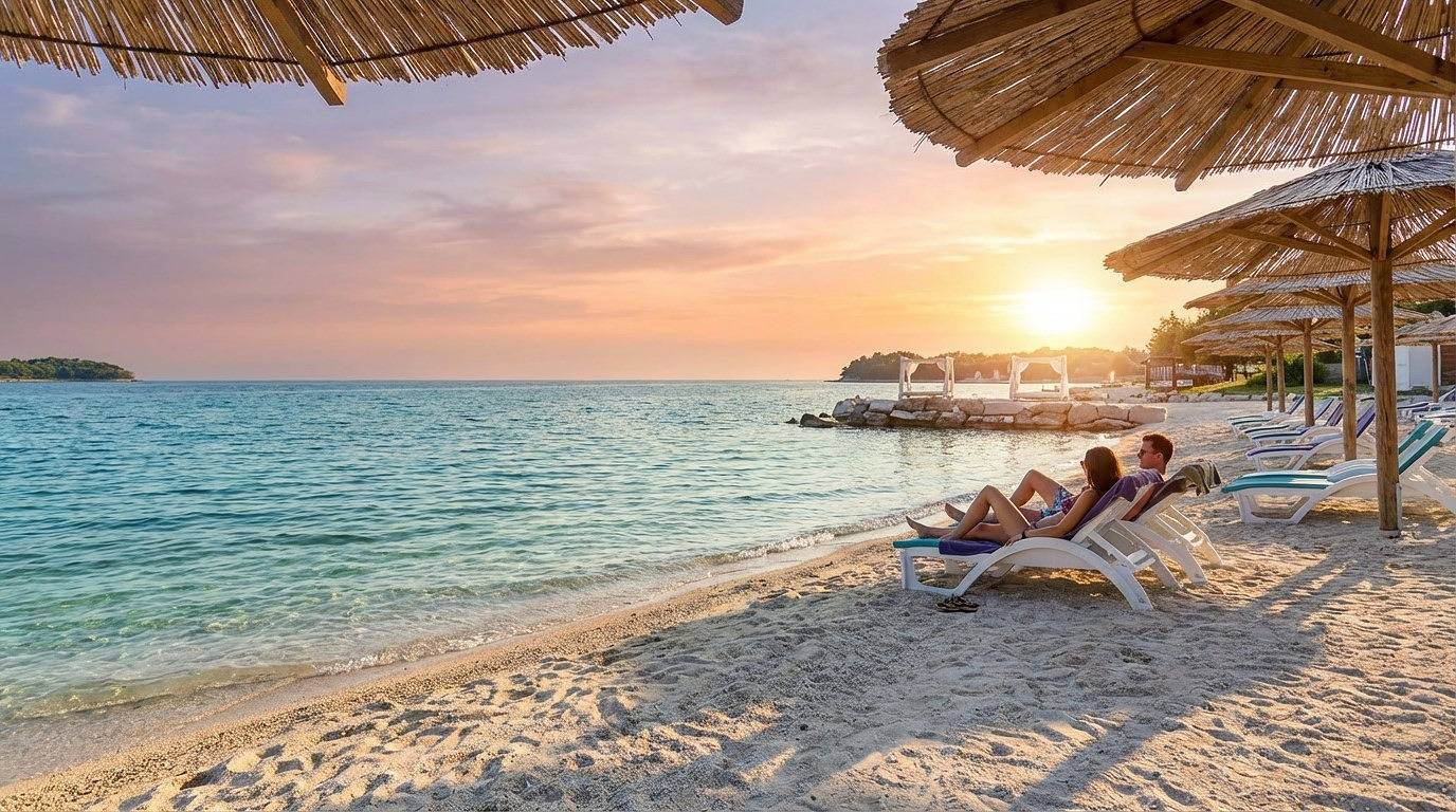 Ganze Wohnung, Ferienwohnung für 4 Personen mit Balkon/Terrasse in Funtana, Vrsar-Funtana