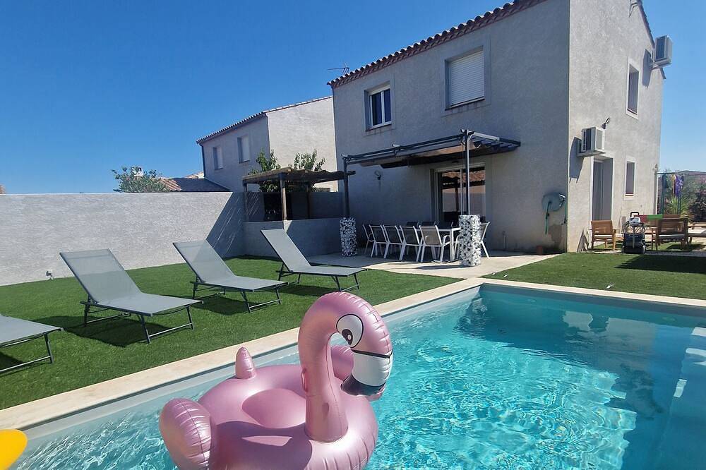 Villa 8 persons with private pool in Sallèles-d'Aude, Narbonne und Umgebung